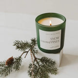 Snow Covered Pines 15oz Green Candle