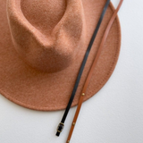 Darling Wool Hat with Two Belts-Camel