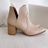Taupe Pointed Toe Boots