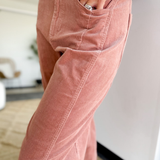 Rose Corduroy Wide Leg Pants