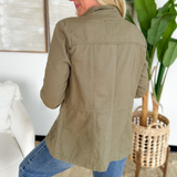 Olive Green Heavy Washed Jacket
