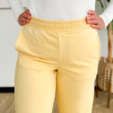 Yellow Wide Leg Everyday Sweatpants