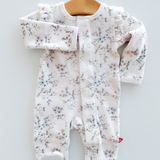 Dusty Pink Floral Magnetic Me Footie