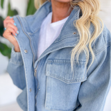 Emerie Oversized Boxy Jean Jacket