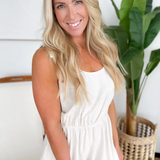 Natural Scoop Neck Romper