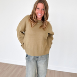 Oversized Green Knit Sweater