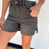Sadie Black Denim Shorts