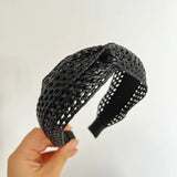 Woven Straw Twist Knot Headband