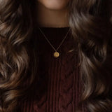 Embossed Cross Necklace