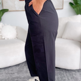 Lydia Black Wide Leg Pants