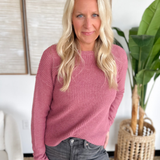 Rose Wide Neck Knit Sweater