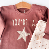 Girls Star Top & Pant Set