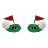 Enamel Golf Stud Earrings