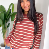 Lucy Striped Crewneck Sweater