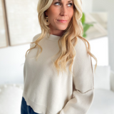 Carmen Relaxed Fit Cream Sweater