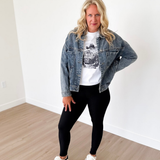Relaxed Vintage Medium Wash Denim Jacket