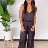 Payton Crinkle Satin Cami Jumpsuit