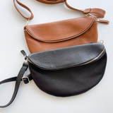 Large Italian Leather Waist Bag