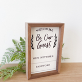 Whiteboard Welcome Be Our Guest Wifi Password Sign