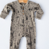 Forest Folk Ribbed Romper