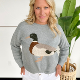 Blue - Duck Knit Sweater