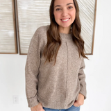 Dark Taupe Classic Knit Sweater