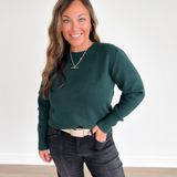 Forest Green Classic Knit Sweater