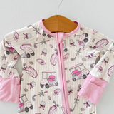 Caddie Crew Pink Romper