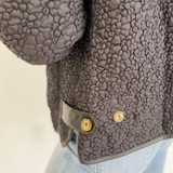 Floral Pattern Collared Button Down Jacket