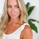 Natural Scoop Neck Romper