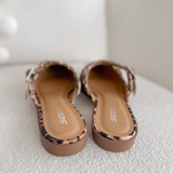 Leopard Pointed Toe Mule