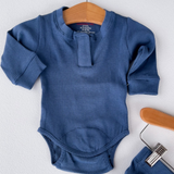 Blue Ribbed Magnetic Me Bodysuit & Pants