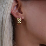 Small Gold Rolly Hoops
