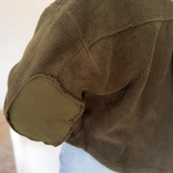 Olive Fleece Oversized Jacket
