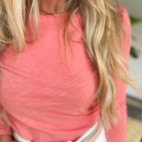 Coral Long Sleeve Top