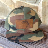 Kids Fish n' Hook Leather Patch Hat