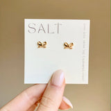 Tiny Bow Stud Earrings