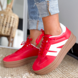 Red Platform Sneakers