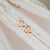 Open Circle Stud Earrings