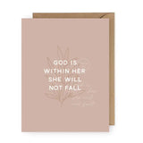 God Is Within Her Greeting Card