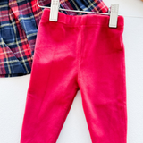 Holiday Flannel Dress & Leggings Set