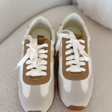 Taupe/Cream Lace Up MIA Sneakers