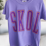 Kids SKOL Purple Short Sleeve Top