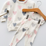 Sweatshirt & Leggings Set-Hearts