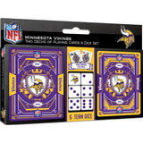 Minnesota Viking Two Card Decks & Dice Set