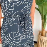 Navy Scoop Neck Maxi Tank Dress