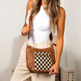 Ashley Mixed Checkered Crossbody