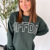 Uffda Green Crewneck Sweatshirt