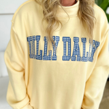Dilly Dally Reversable Mock Neck Sweatshirt