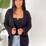 Emily Popcorn Black Cardigan